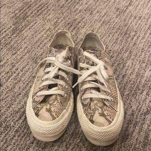 Converse snakeskin platforms